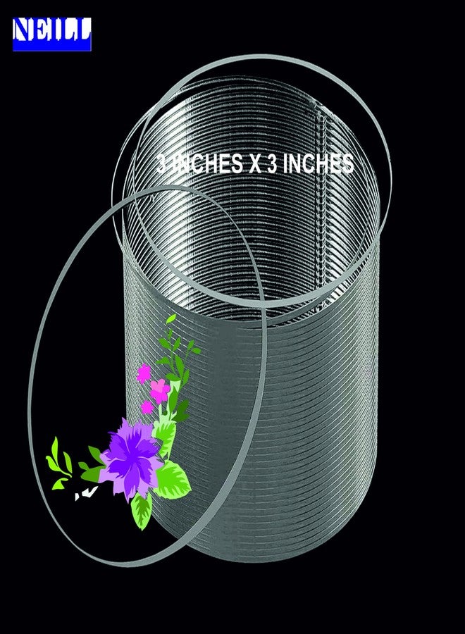 NEILL® High Gloss Acrylic Sheet 2mm transparent round (Pack of 10pcs) for DIY art and craft school office project glass painting Size:-(2mm, 3x3 inches,) round - Image 2